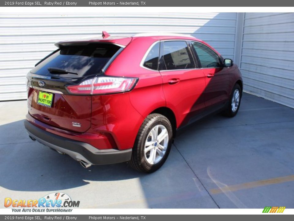 2019 Ford Edge SEL Ruby Red / Ebony Photo #8