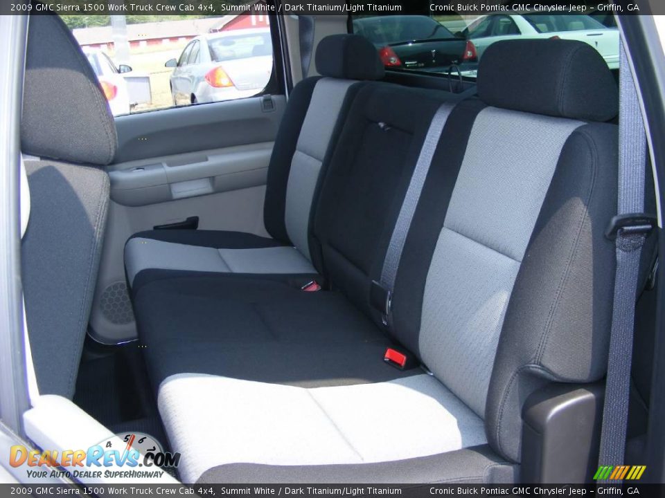 2009 GMC Sierra 1500 Work Truck Crew Cab 4x4 Summit White / Dark Titanium/Light Titanium Photo #17