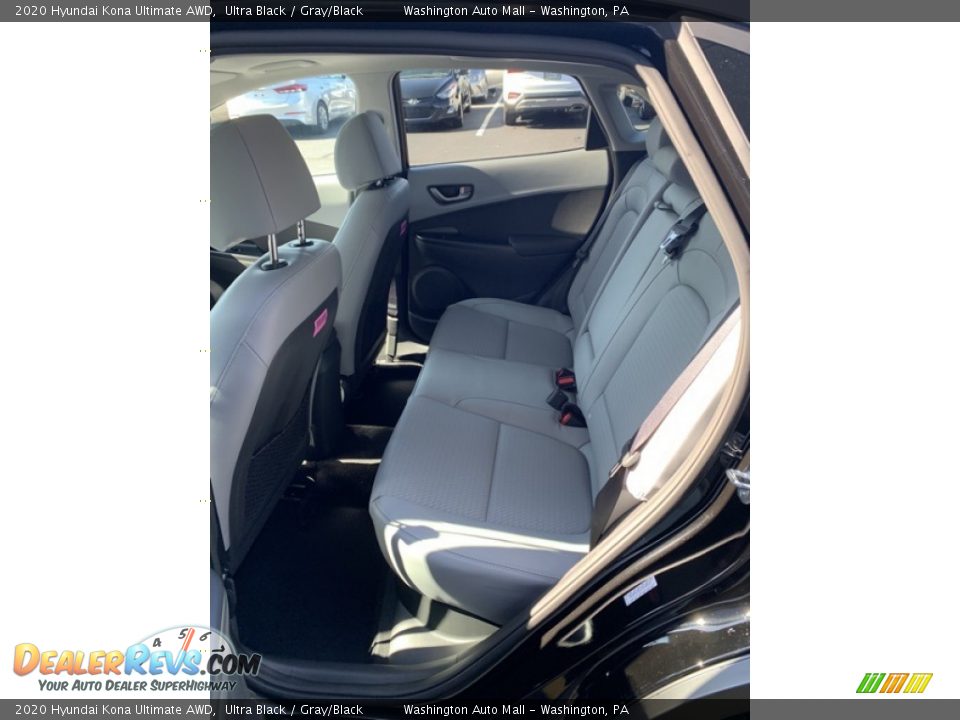 2020 Hyundai Kona Ultimate AWD Ultra Black / Gray/Black Photo #20