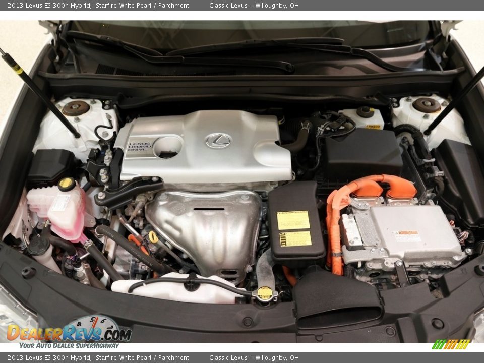 2013 Lexus ES 300h Hybrid Starfire White Pearl / Parchment Photo #25