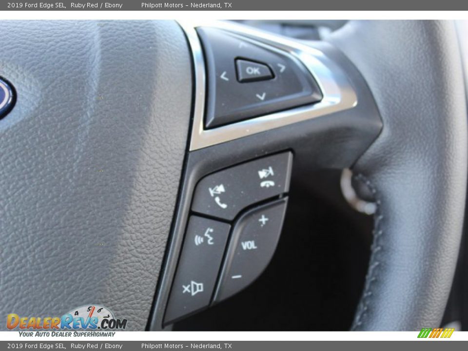2019 Ford Edge SEL Ruby Red / Ebony Photo #13