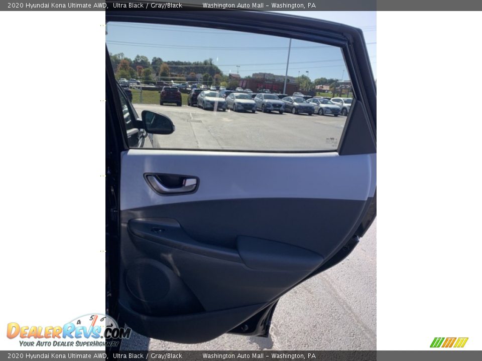2020 Hyundai Kona Ultimate AWD Ultra Black / Gray/Black Photo #24