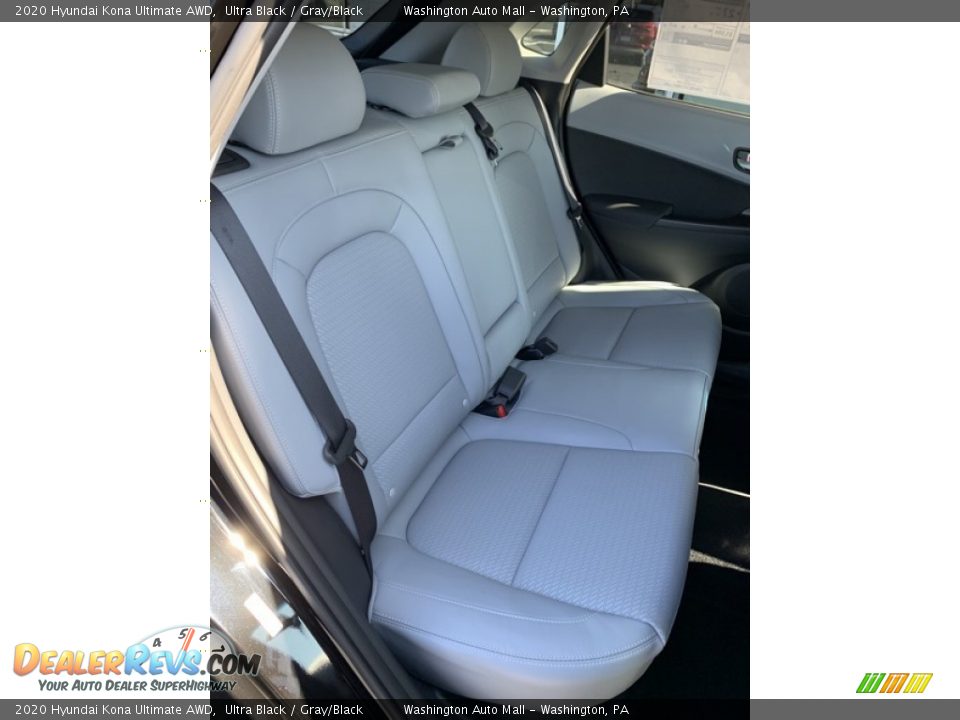 2020 Hyundai Kona Ultimate AWD Ultra Black / Gray/Black Photo #25