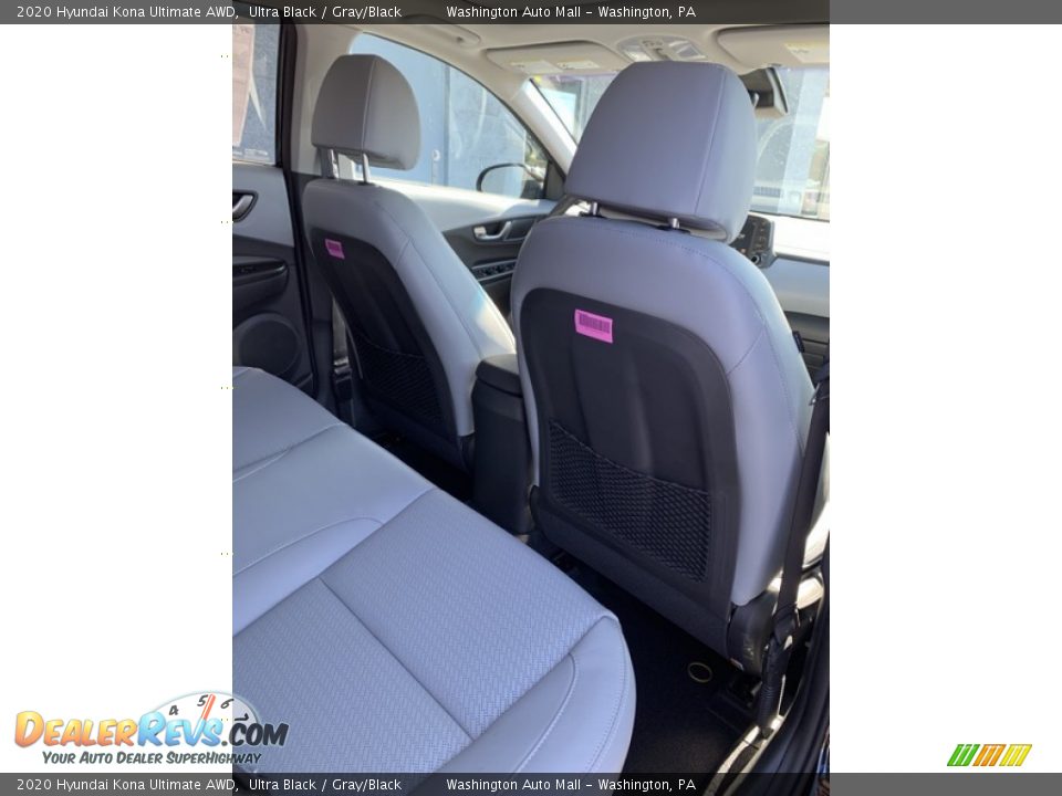 2020 Hyundai Kona Ultimate AWD Ultra Black / Gray/Black Photo #26