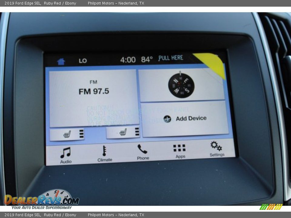 2019 Ford Edge SEL Ruby Red / Ebony Photo #16