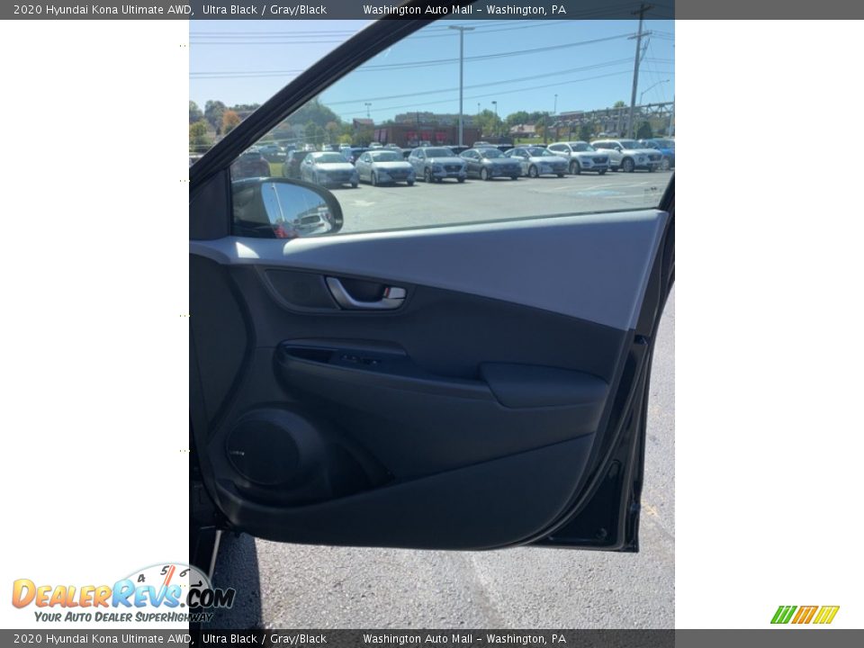 2020 Hyundai Kona Ultimate AWD Ultra Black / Gray/Black Photo #27