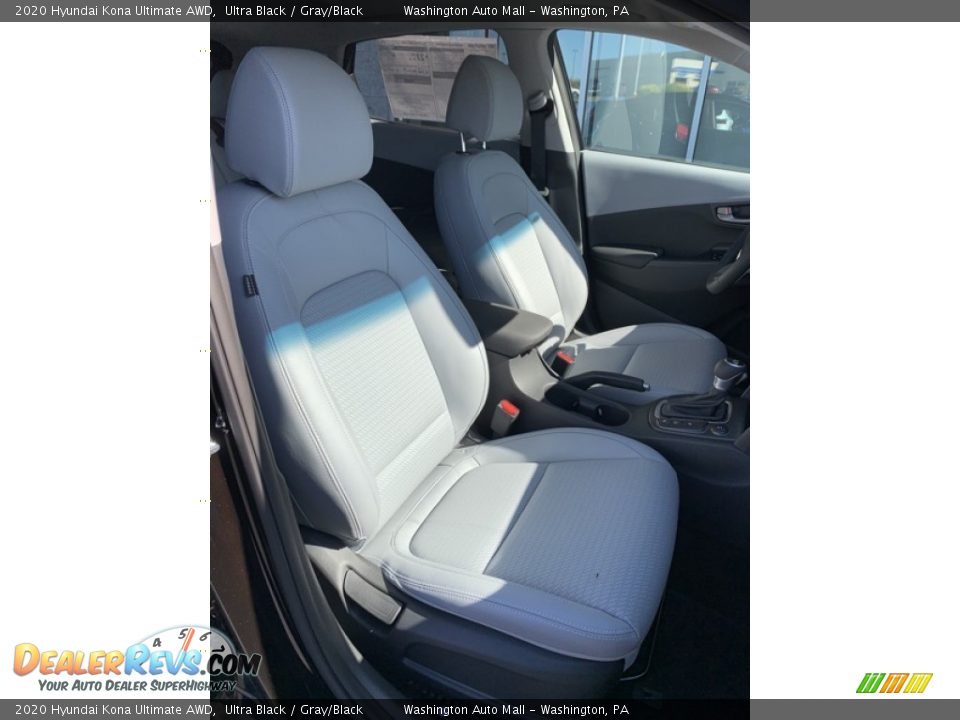 2020 Hyundai Kona Ultimate AWD Ultra Black / Gray/Black Photo #28