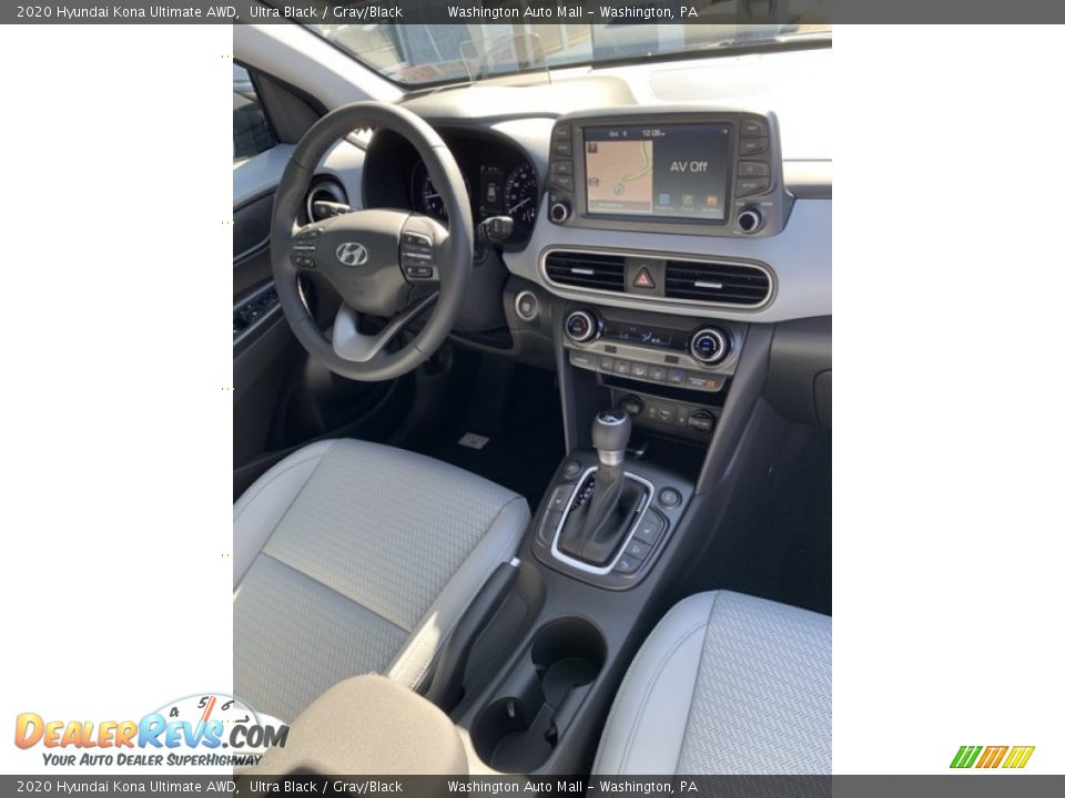 2020 Hyundai Kona Ultimate AWD Ultra Black / Gray/Black Photo #29
