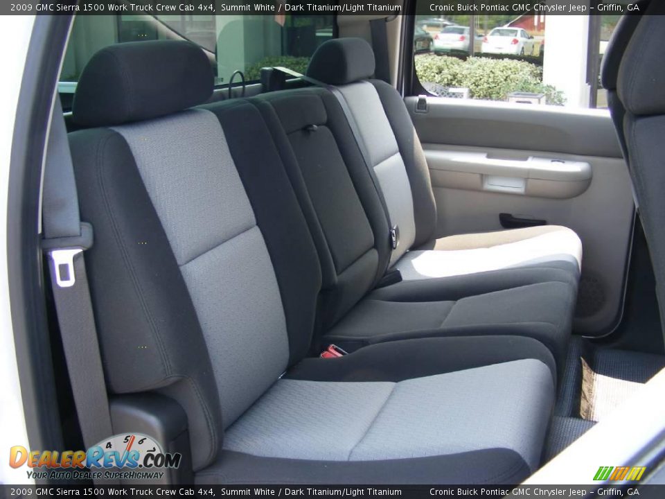 2009 GMC Sierra 1500 Work Truck Crew Cab 4x4 Summit White / Dark Titanium/Light Titanium Photo #19