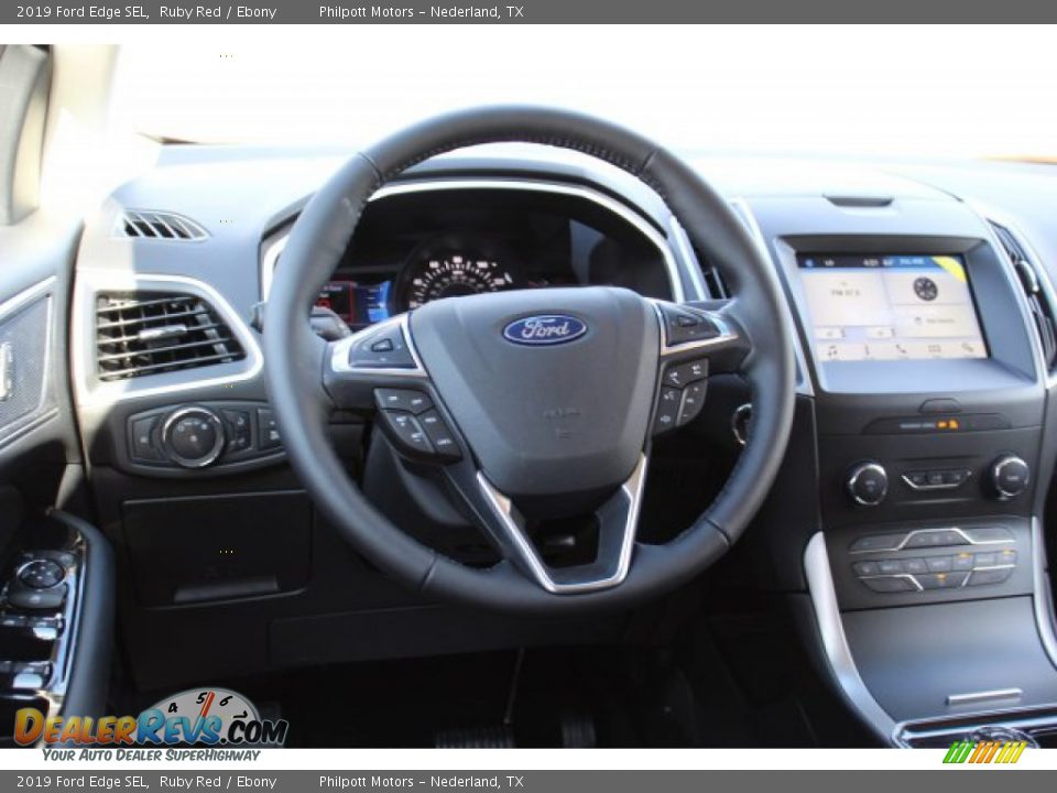 2019 Ford Edge SEL Ruby Red / Ebony Photo #23