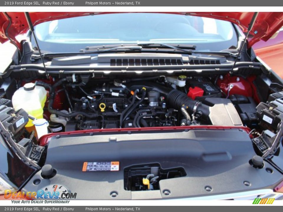 2019 Ford Edge SEL Ruby Red / Ebony Photo #26