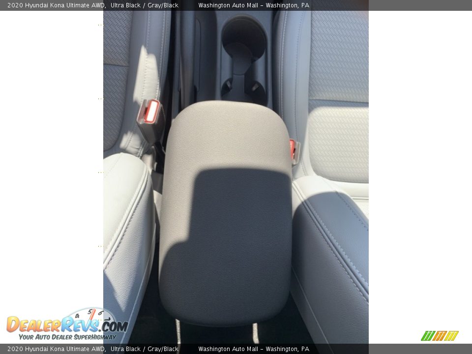 2020 Hyundai Kona Ultimate AWD Ultra Black / Gray/Black Photo #36