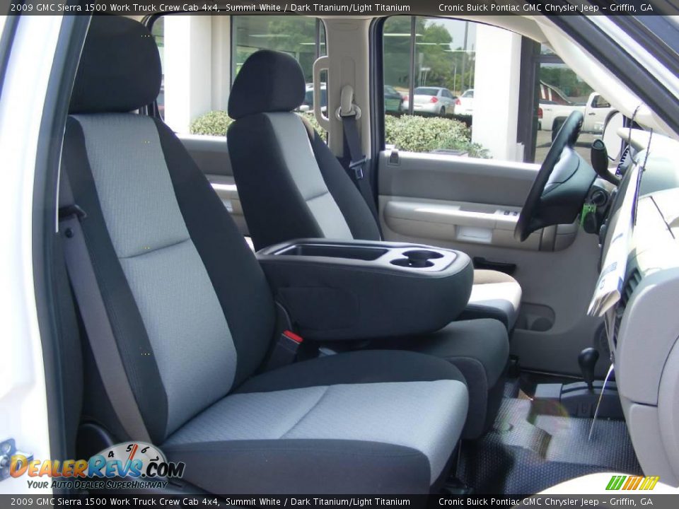 2009 GMC Sierra 1500 Work Truck Crew Cab 4x4 Summit White / Dark Titanium/Light Titanium Photo #20