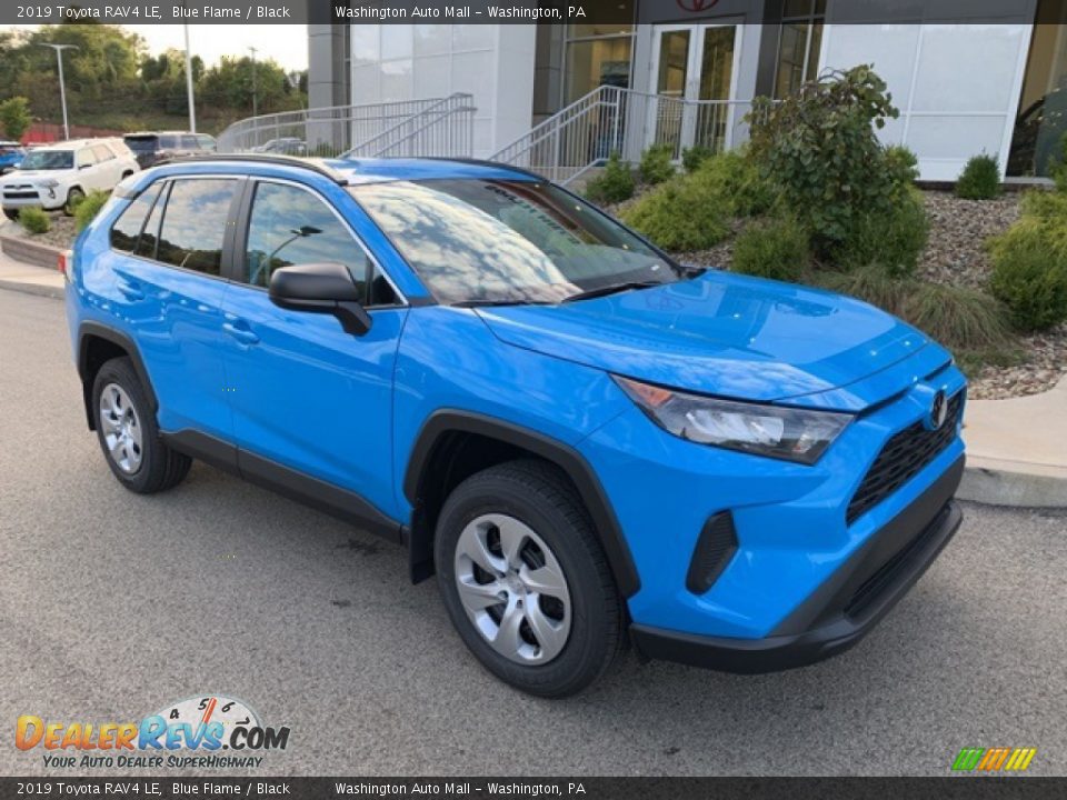 2019 Toyota RAV4 LE Blue Flame / Black Photo #1