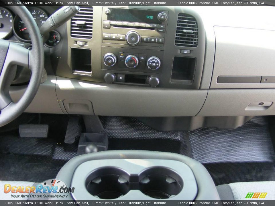 2009 GMC Sierra 1500 Work Truck Crew Cab 4x4 Summit White / Dark Titanium/Light Titanium Photo #21