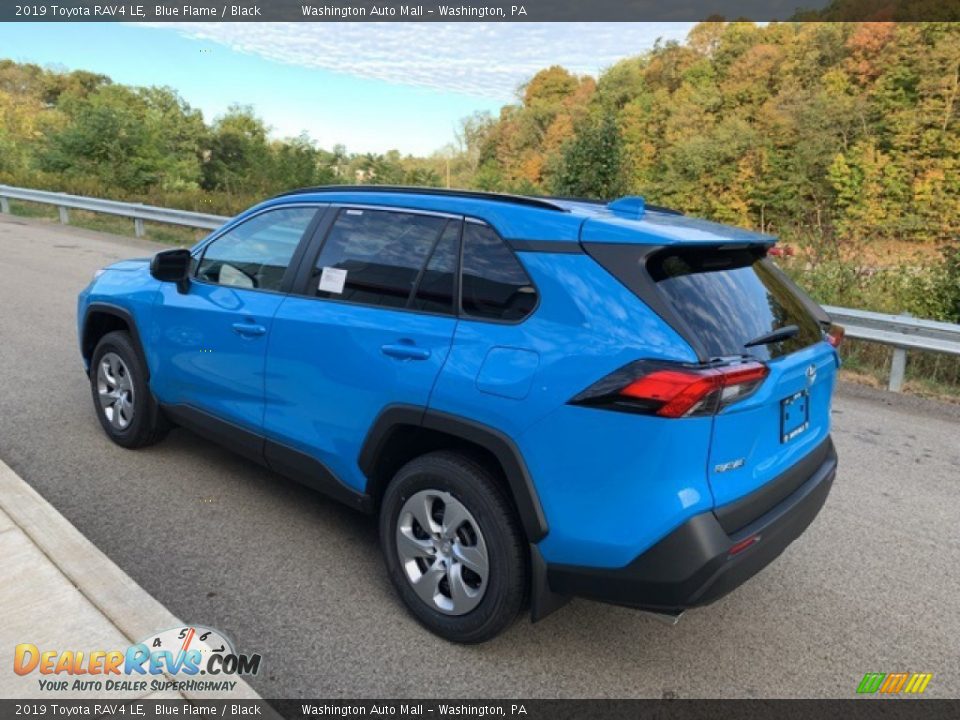 2019 Toyota RAV4 LE Blue Flame / Black Photo #2
