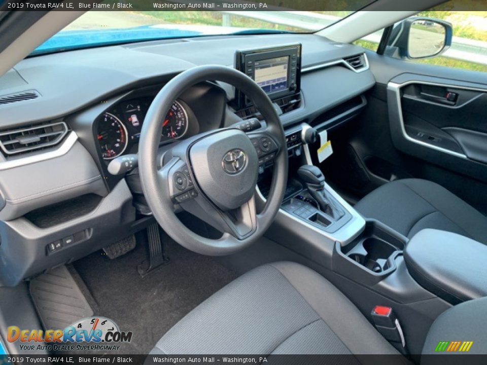 2019 Toyota RAV4 LE Blue Flame / Black Photo #3