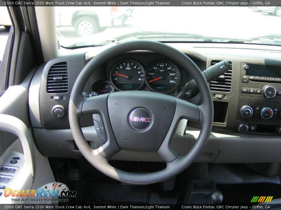 2009 GMC Sierra 1500 Work Truck Crew Cab 4x4 Summit White / Dark Titanium/Light Titanium Photo #22