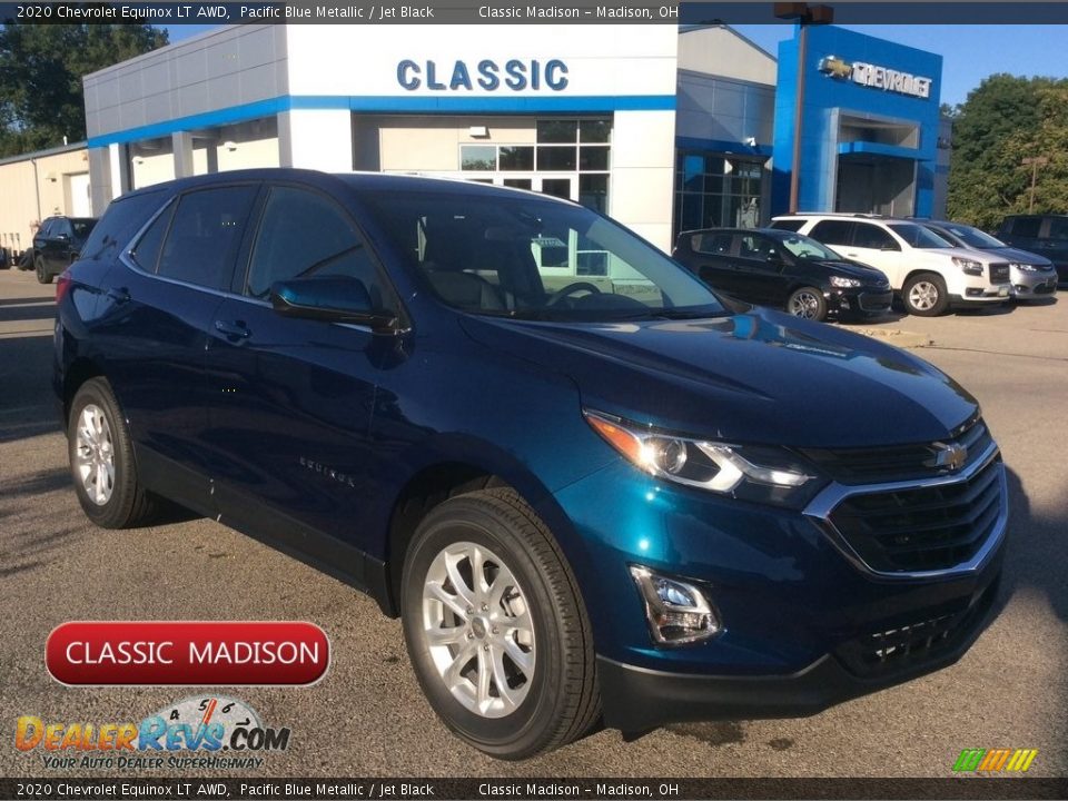 2020 Chevrolet Equinox LT AWD Pacific Blue Metallic / Jet Black Photo #1