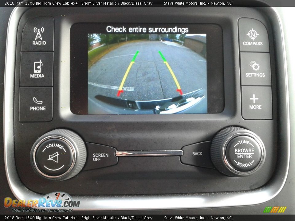 2018 Ram 1500 Big Horn Crew Cab 4x4 Bright Silver Metallic / Black/Diesel Gray Photo #20