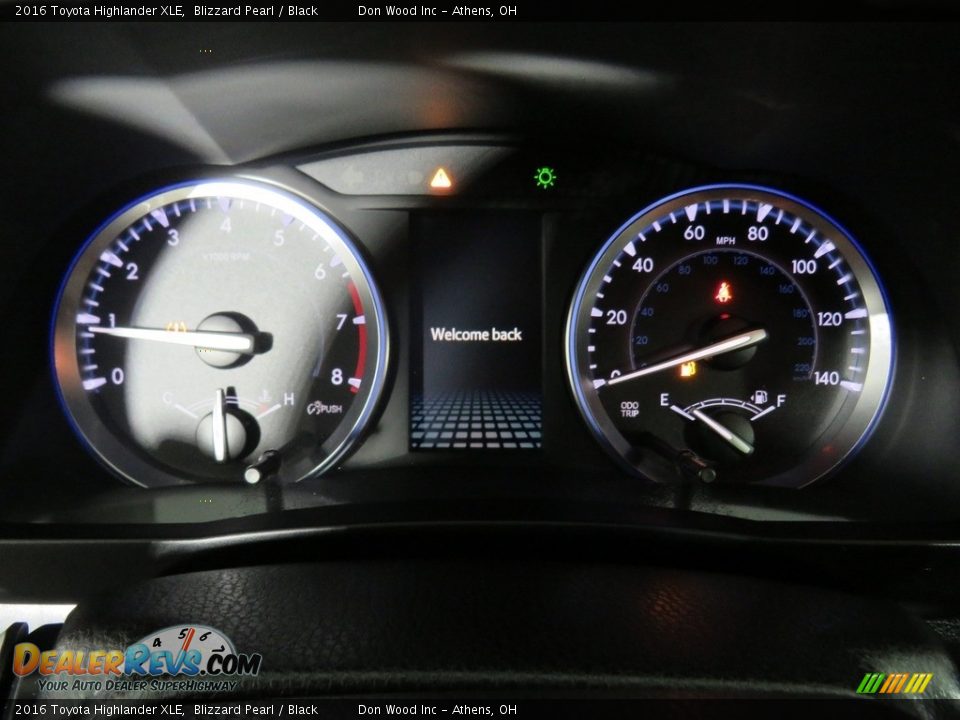 2016 Toyota Highlander XLE Blizzard Pearl / Black Photo #29