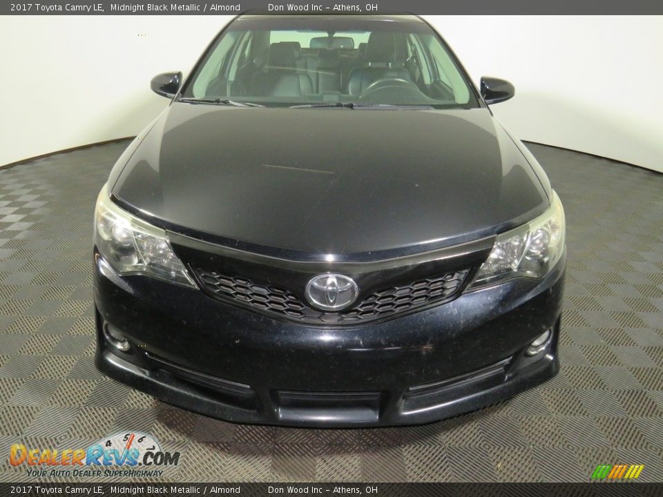 2017 Toyota Camry LE Midnight Black Metallic / Almond Photo #4