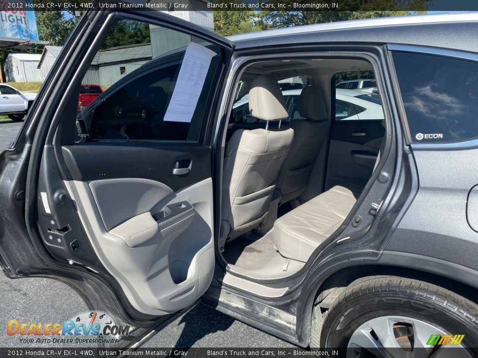 2012 Honda CR-V EX-L 4WD Urban Titanium Metallic / Gray Photo #6
