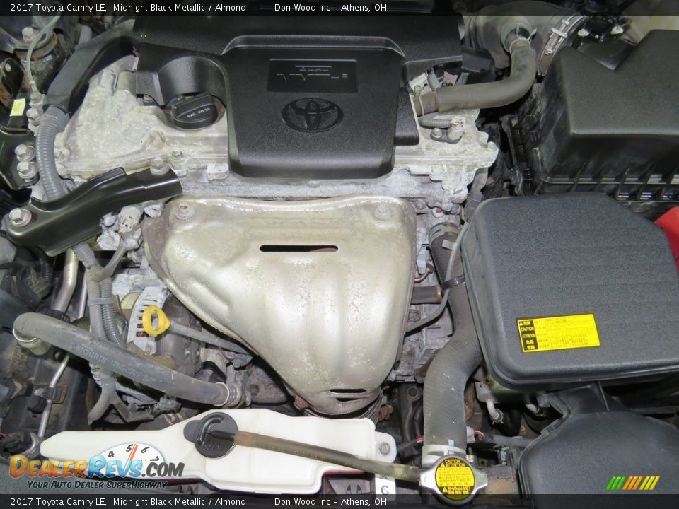 2017 Toyota Camry LE Midnight Black Metallic / Almond Photo #6