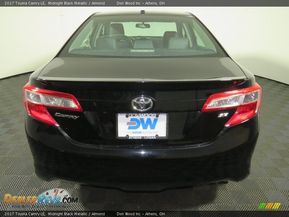 2017 Toyota Camry LE Midnight Black Metallic / Almond Photo #11