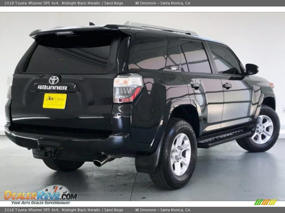 2018 Toyota 4Runner SR5 4x4 Midnight Black Metallic / Sand Beige Photo #16