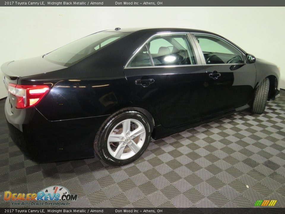 2017 Toyota Camry LE Midnight Black Metallic / Almond Photo #14
