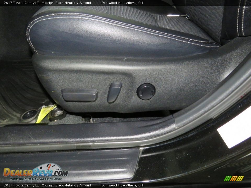 2017 Toyota Camry LE Midnight Black Metallic / Almond Photo #17