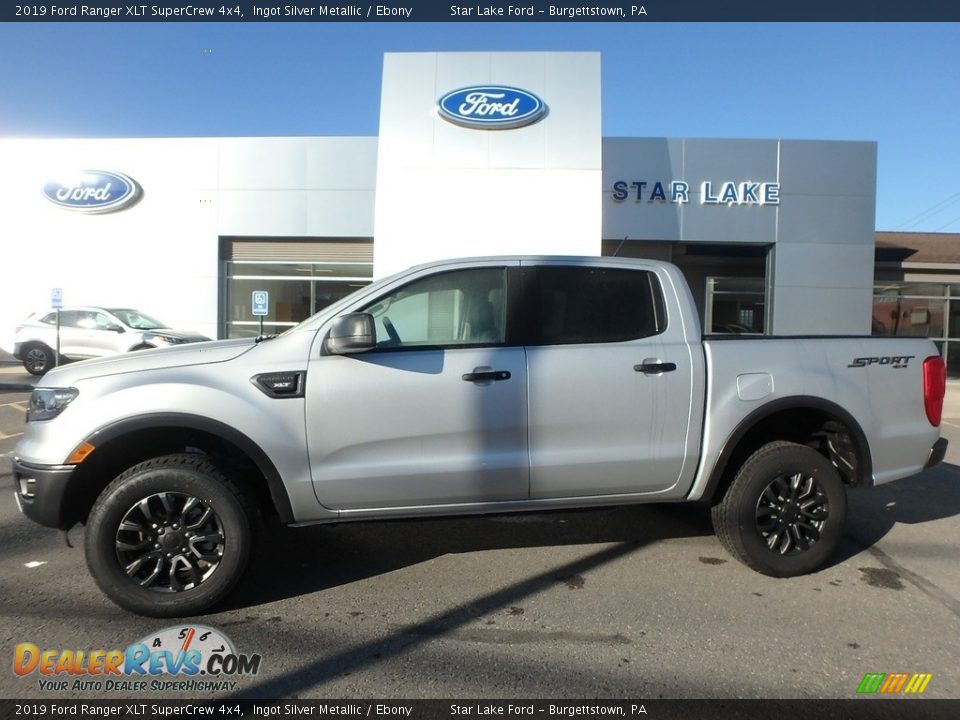 2019 Ford Ranger XLT SuperCrew 4x4 Ingot Silver Metallic / Ebony Photo #1