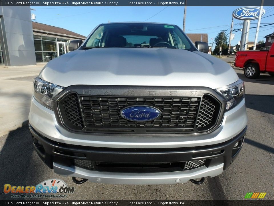 2019 Ford Ranger XLT SuperCrew 4x4 Ingot Silver Metallic / Ebony Photo #2