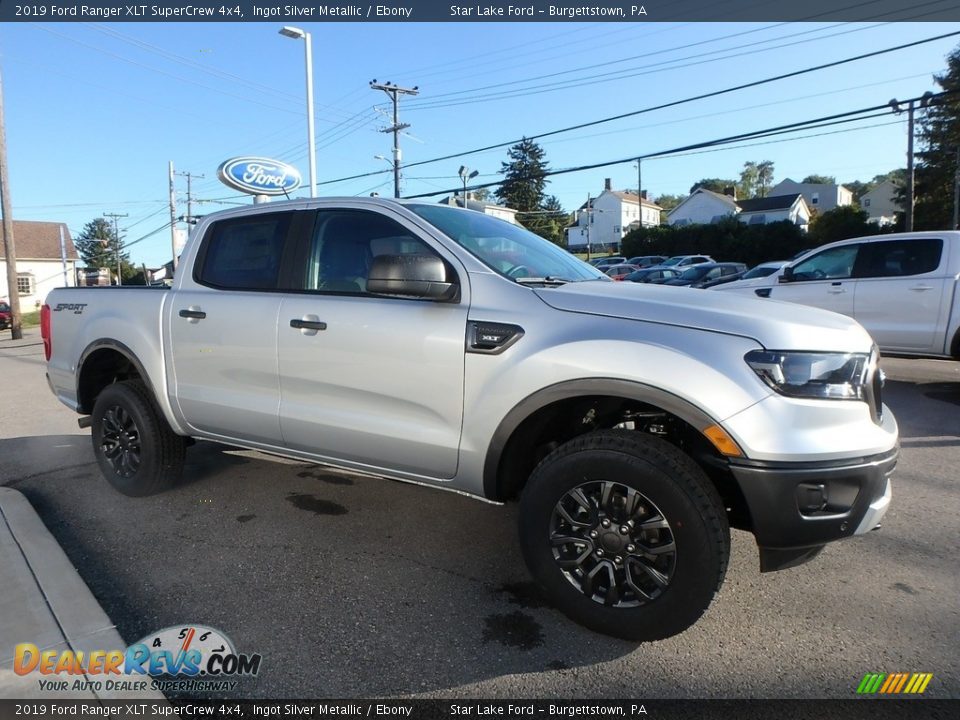 2019 Ford Ranger XLT SuperCrew 4x4 Ingot Silver Metallic / Ebony Photo #3