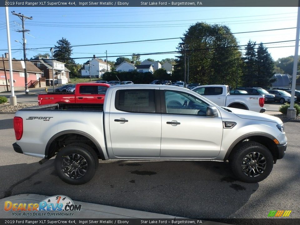 2019 Ford Ranger XLT SuperCrew 4x4 Ingot Silver Metallic / Ebony Photo #4