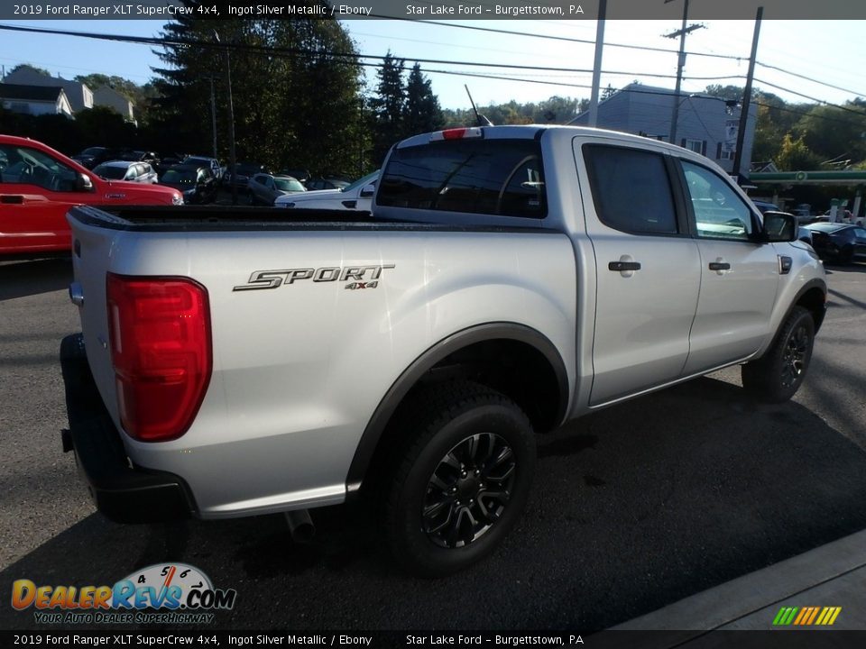 2019 Ford Ranger XLT SuperCrew 4x4 Ingot Silver Metallic / Ebony Photo #5