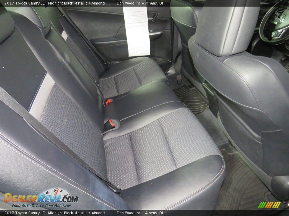 2017 Toyota Camry LE Midnight Black Metallic / Almond Photo #23