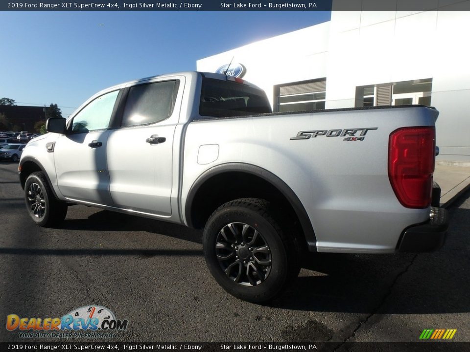 2019 Ford Ranger XLT SuperCrew 4x4 Ingot Silver Metallic / Ebony Photo #7