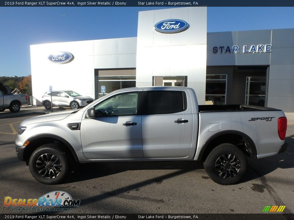 2019 Ford Ranger XLT SuperCrew 4x4 Ingot Silver Metallic / Ebony Photo #8