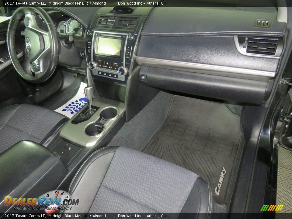 2017 Toyota Camry LE Midnight Black Metallic / Almond Photo #26