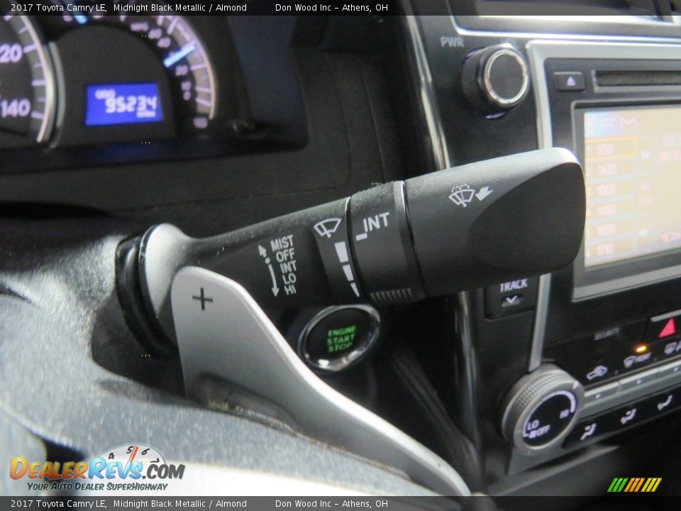 2017 Toyota Camry LE Midnight Black Metallic / Almond Photo #30