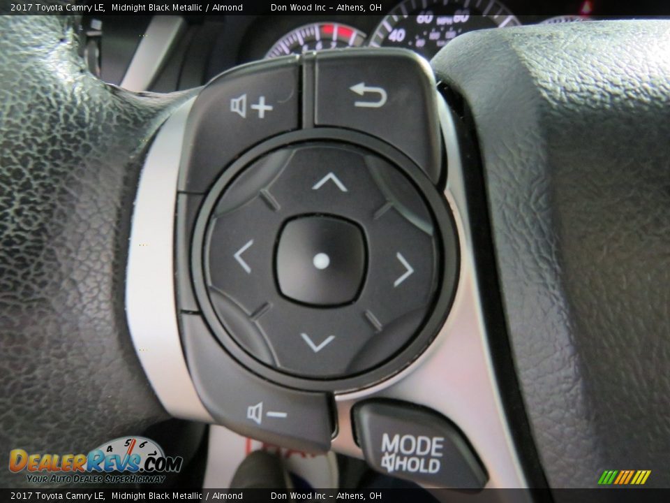 2017 Toyota Camry LE Midnight Black Metallic / Almond Photo #31