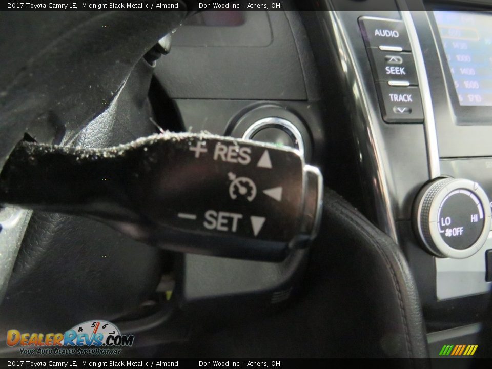2017 Toyota Camry LE Midnight Black Metallic / Almond Photo #33