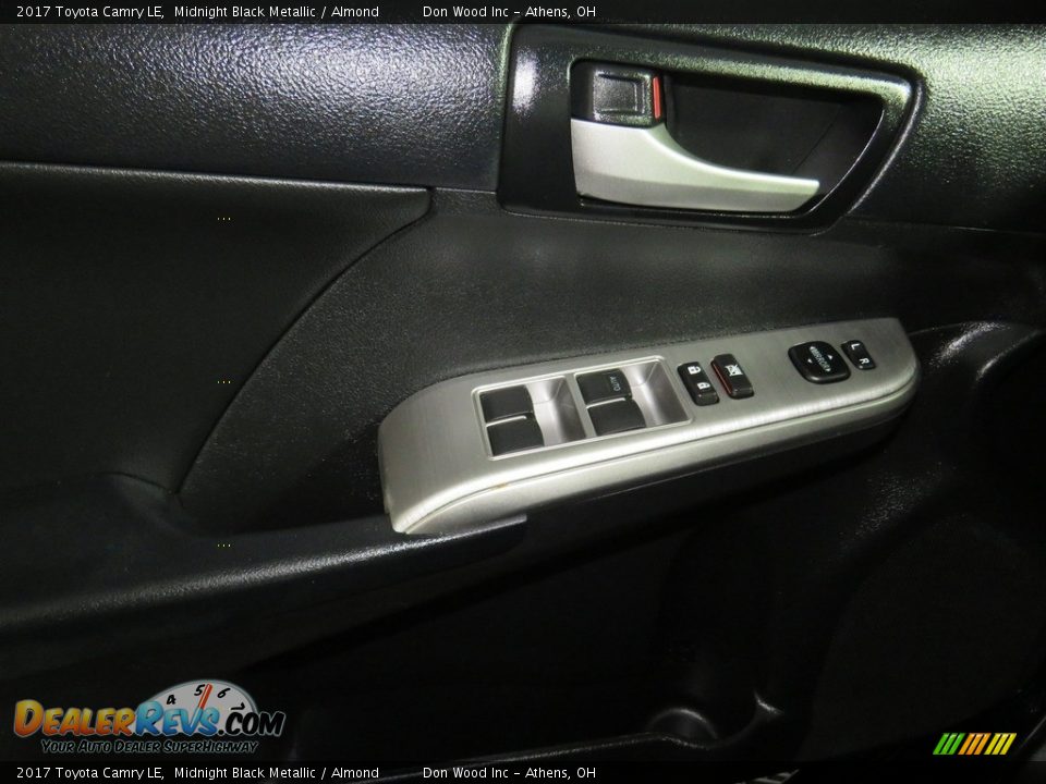 2017 Toyota Camry LE Midnight Black Metallic / Almond Photo #35