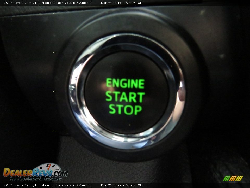 2017 Toyota Camry LE Midnight Black Metallic / Almond Photo #36