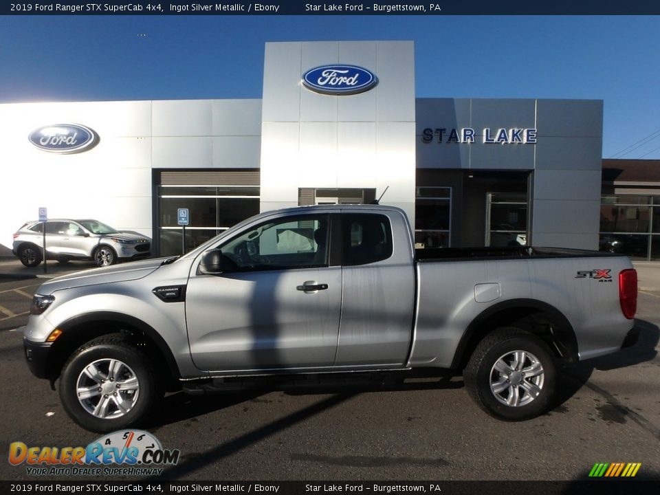 2019 Ford Ranger STX SuperCab 4x4 Ingot Silver Metallic / Ebony Photo #1