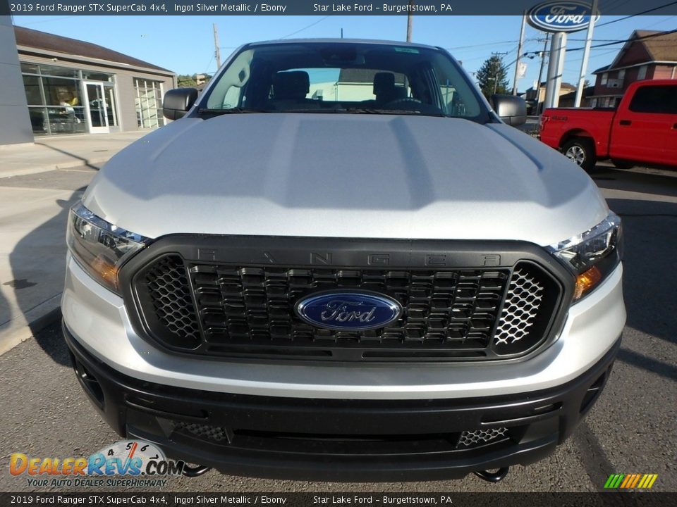 2019 Ford Ranger STX SuperCab 4x4 Ingot Silver Metallic / Ebony Photo #2