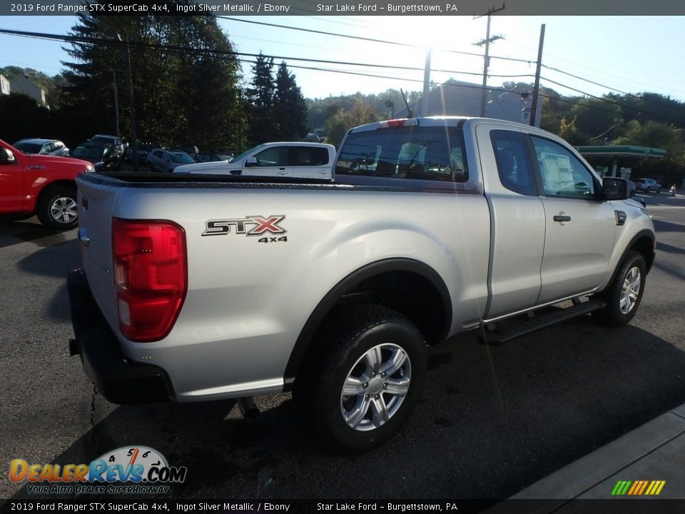 2019 Ford Ranger STX SuperCab 4x4 Ingot Silver Metallic / Ebony Photo #5