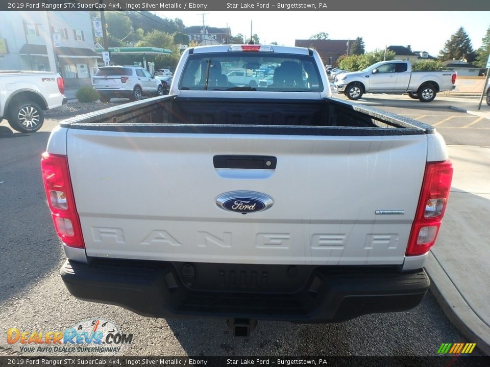 2019 Ford Ranger STX SuperCab 4x4 Ingot Silver Metallic / Ebony Photo #6
